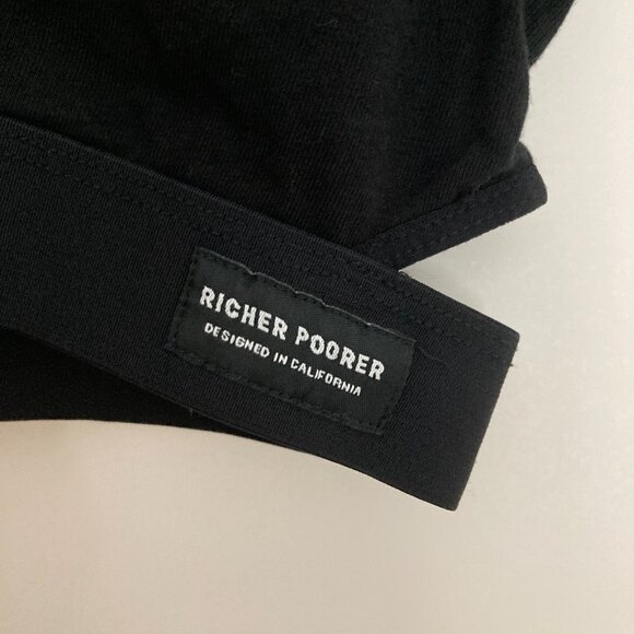 Richer Poorer Bralette w/ Triangle Side Slits & Back in Black, size M (retired) - Picture 3 of 6